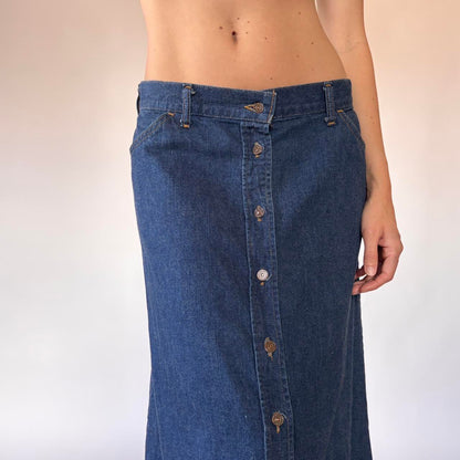 70s Levi’s Denim Maxi Skirt (S/M)