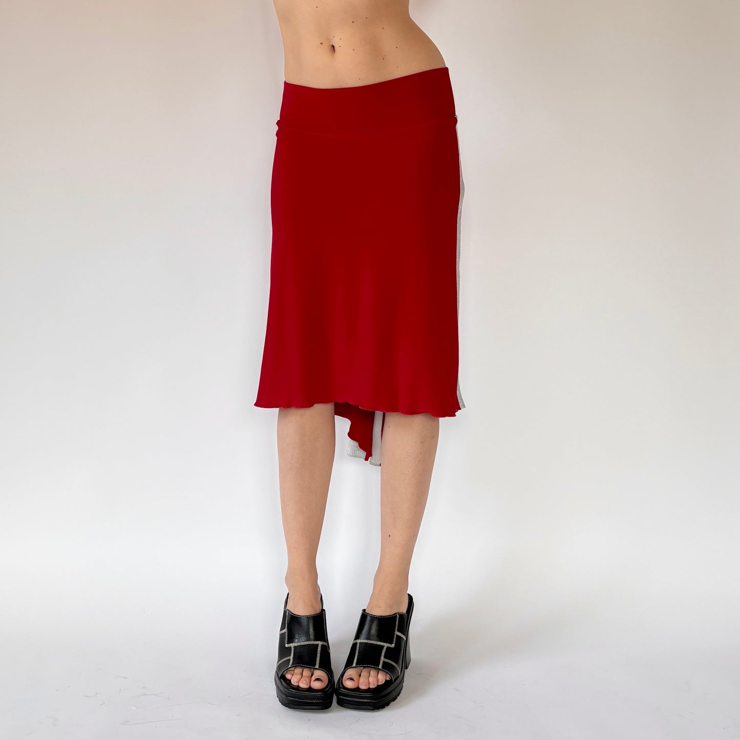 Y2K Sporty Spice Midi Skirt (S)