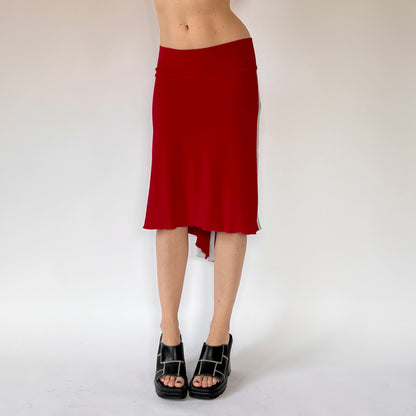 Y2K Sporty Spice Midi Skirt (S)