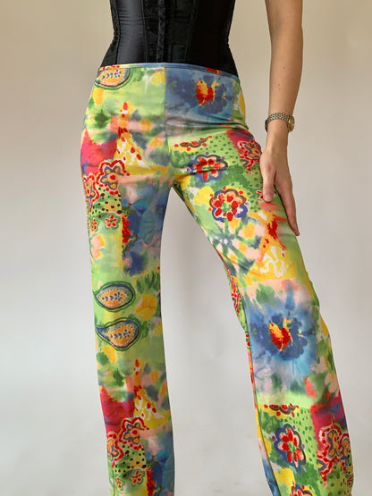 Vintage Watercolor Pants - Medium