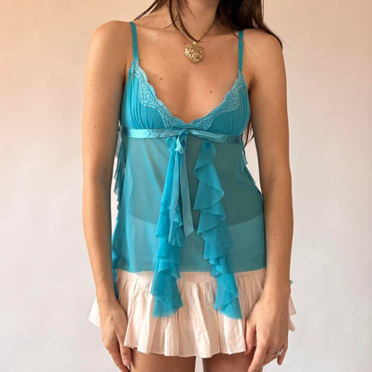 2006 Victoria’s Secret Aquamarine Mesh Top (S/M)
