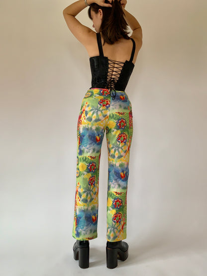 Vintage Watercolor Pants - Medium