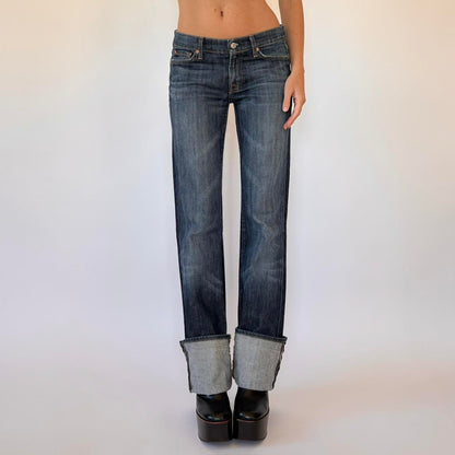 2000s Low Rise Bootcut Jeans (S)