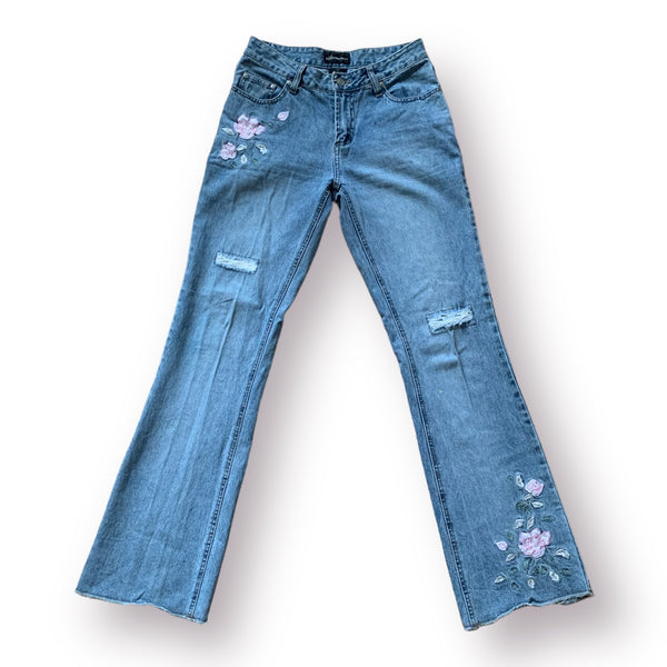 Y2K Rose Jeans - XS