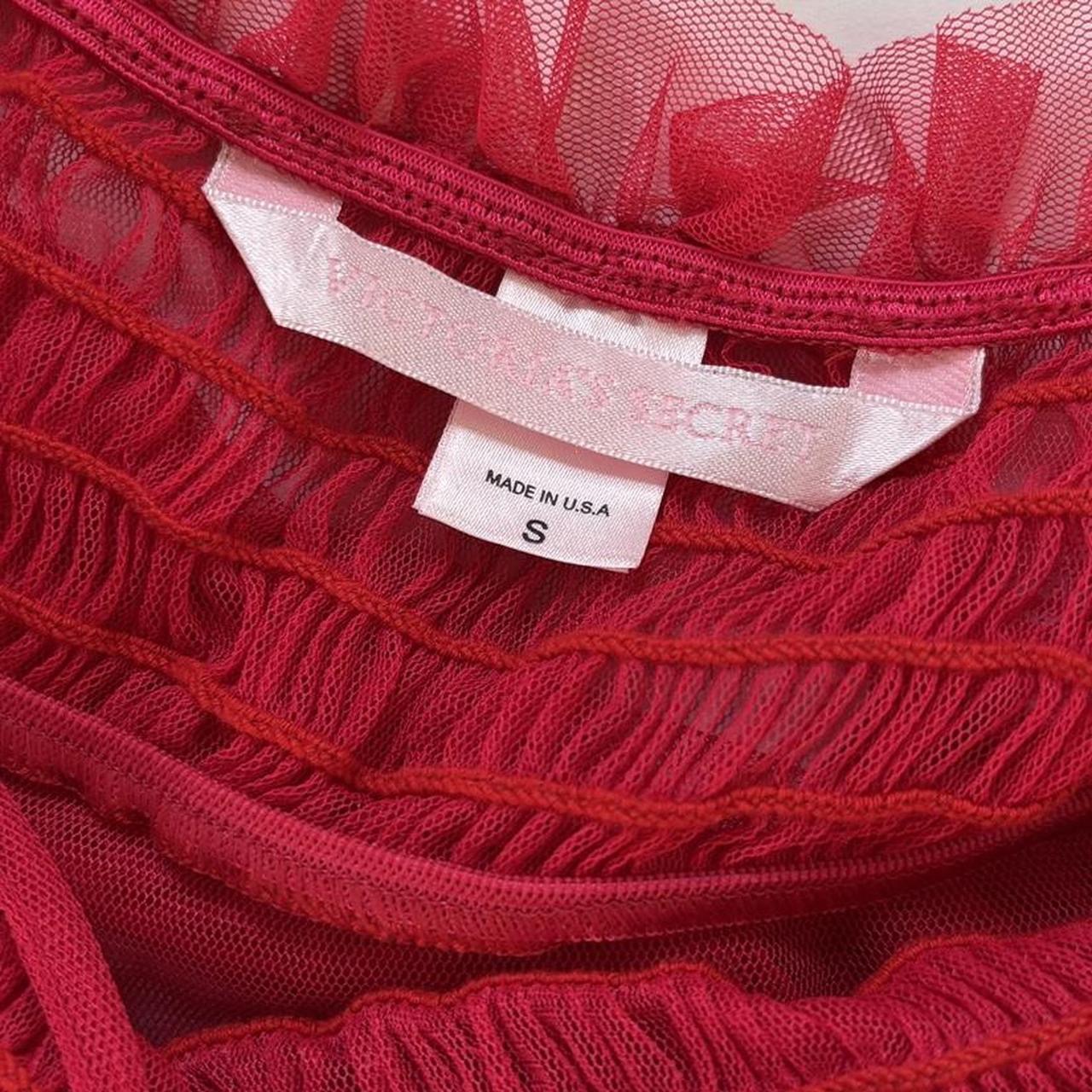 2001 Victoria’s Secret Cherry Mesh Mini Slip (XS/S)