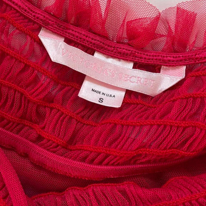 2001 Victoria’s Secret Cherry Mesh Mini Slip (XS/S)