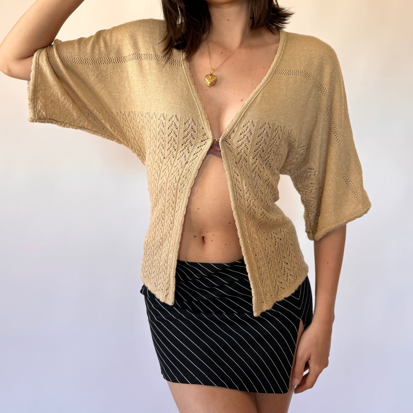 Y2K Slouchy Knit Top (S)