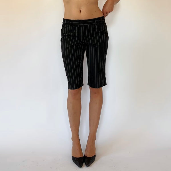 Y2K Pinstripe Shorts (XS)