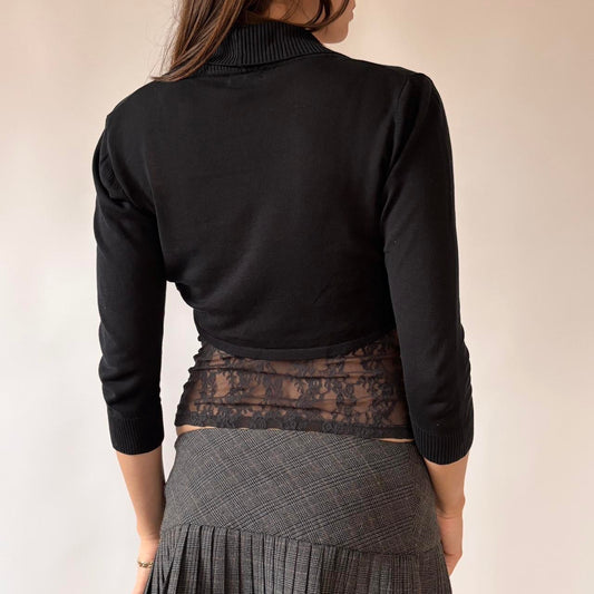 2000s Silk Knit Bolero Top (S)