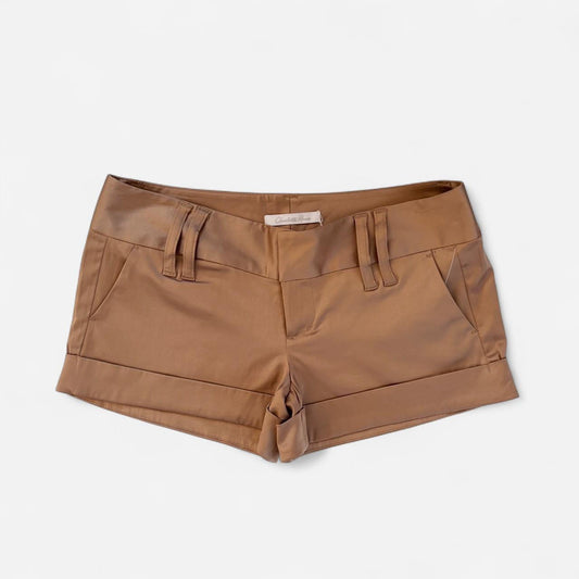 Y2K Deadstock Satin Low Rise Shorts (S)