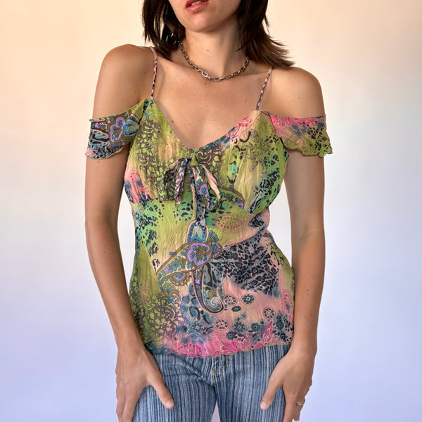 Y2K Bisou Bisou Whimsy Top (M)