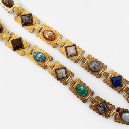 Vintage Gemstone Chain Belt