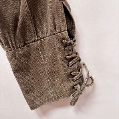 2000s Low Rise Lace Up Cargo Capris (XS/S)