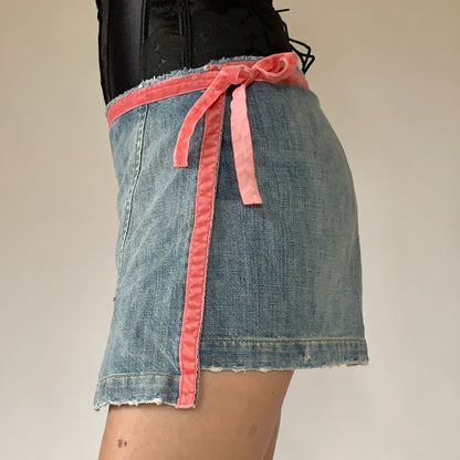 Y2K Denim Wrap Mini (S)