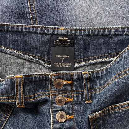 Y2K Denim Midi Skirt (S)