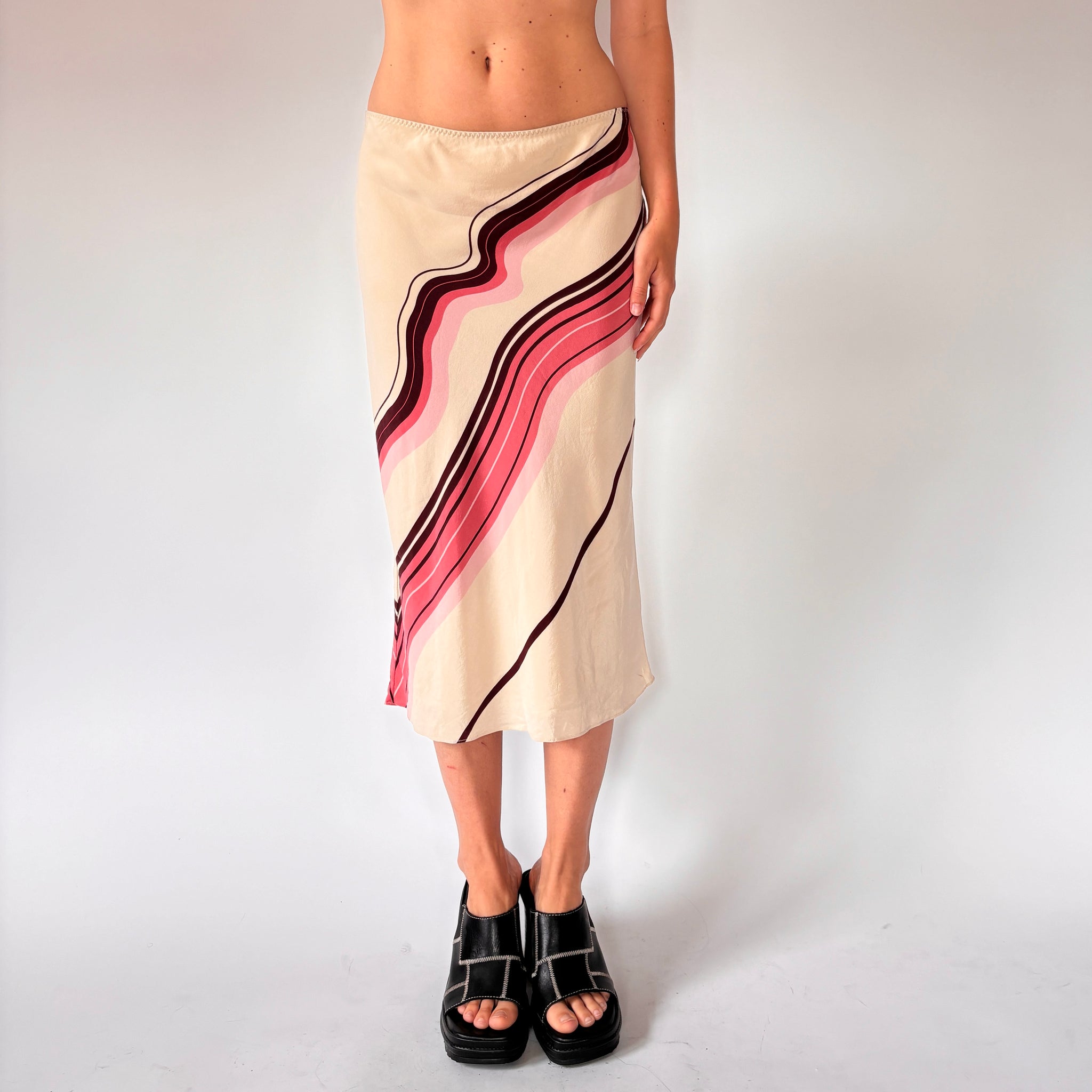 Pure Silk Y2K Skirt (M)