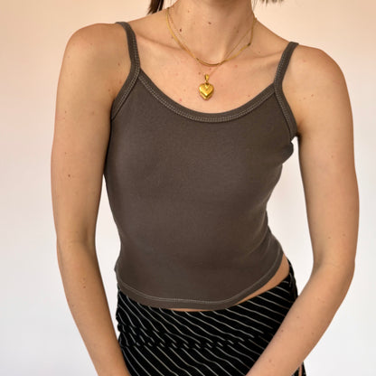 90s Slate Cotton Tank (XS)