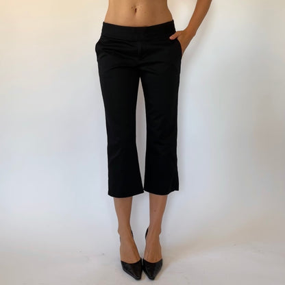 2000s Noir Capris (S)