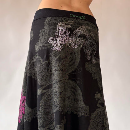 Desigual Graphic Midi Skirt (L/XL)