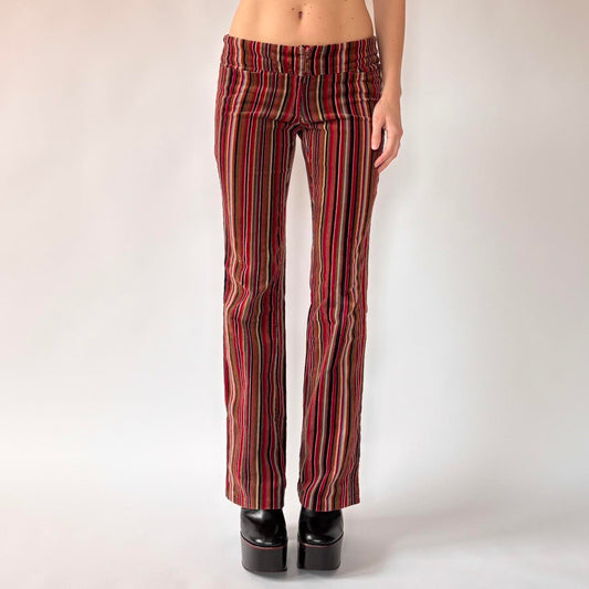 90s Does 70s Stripy Pants (S)