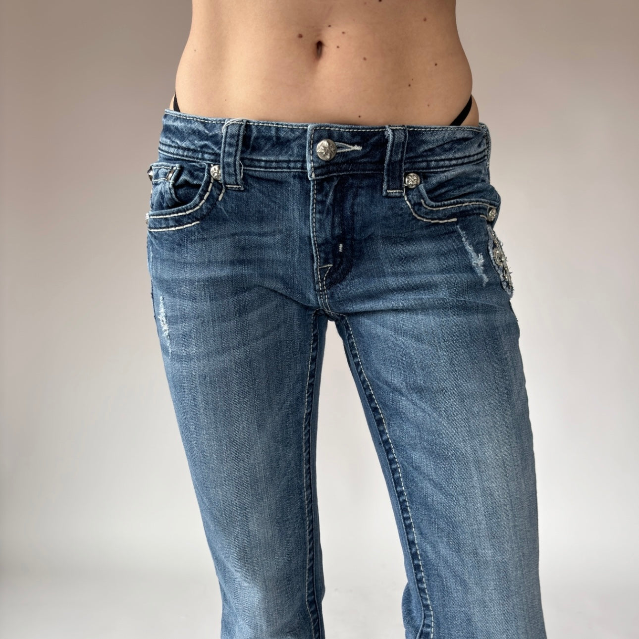 Y2K Miss Me Jeans (S)