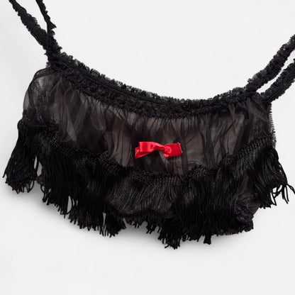 Fringy Mesh Bralette (S)
