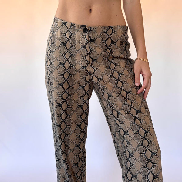 90s Snakeskin Trousers (M)