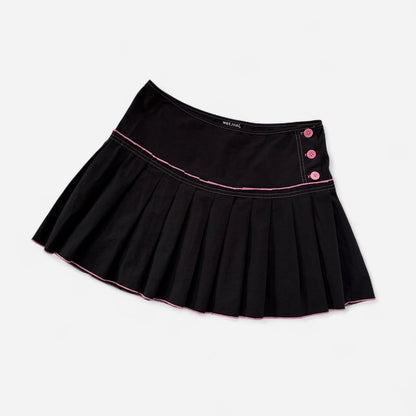 Y2K Pleated Mini Skirt (M)