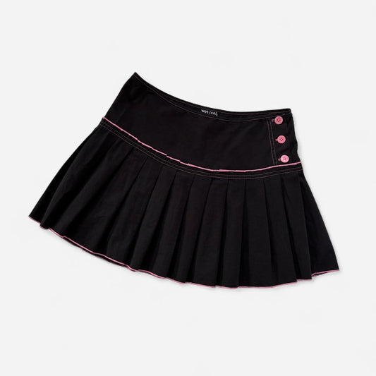 Y2K Pleated Mini Skirt (M)