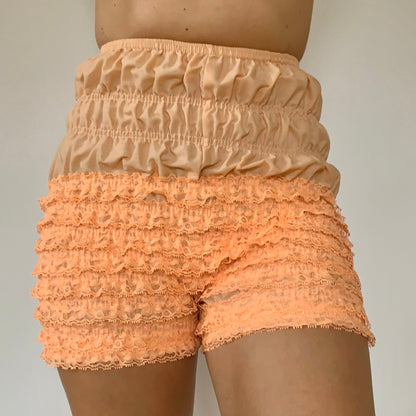 Vintage Creamsicle Ruffle Bloomers (XXS/XS)