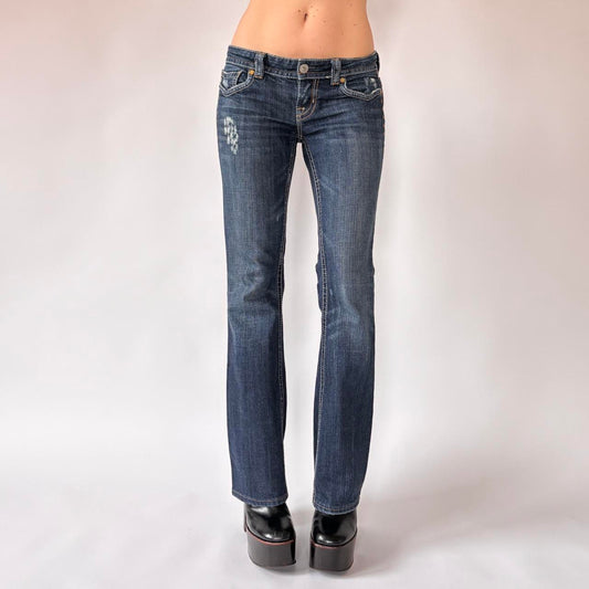 Y2K Mek Low Rise Bootcut Jeans (S/M)