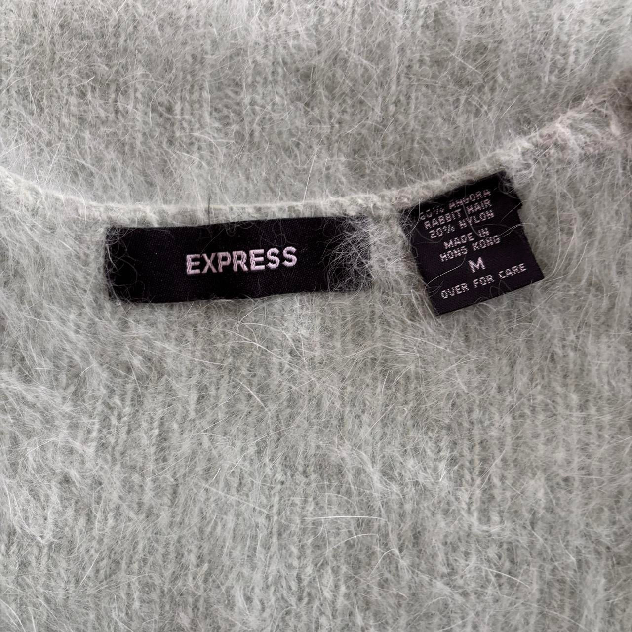 Minty Angora Knit Sweater (S/M)