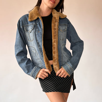 Y2K Cozy Denim Jacket (M)