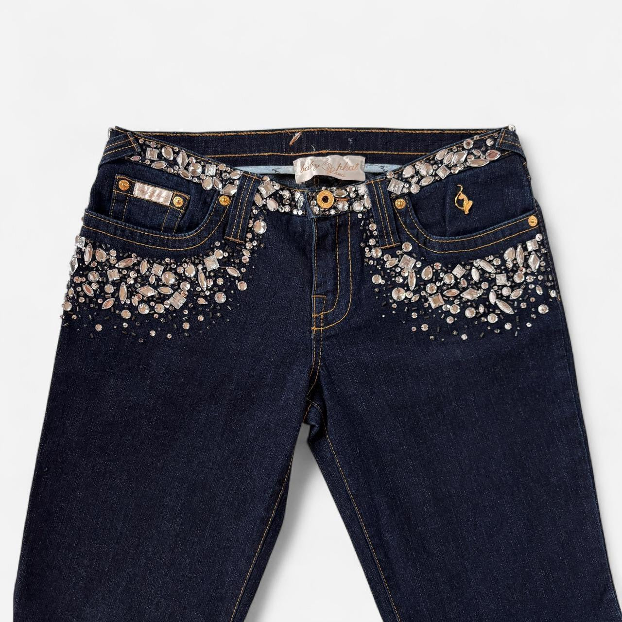 Y2K Baby Phat Bejeweled Jeans (S/M)