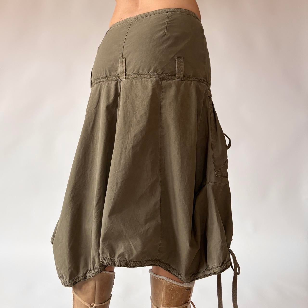 French Y2K Parachute Skirt (S)