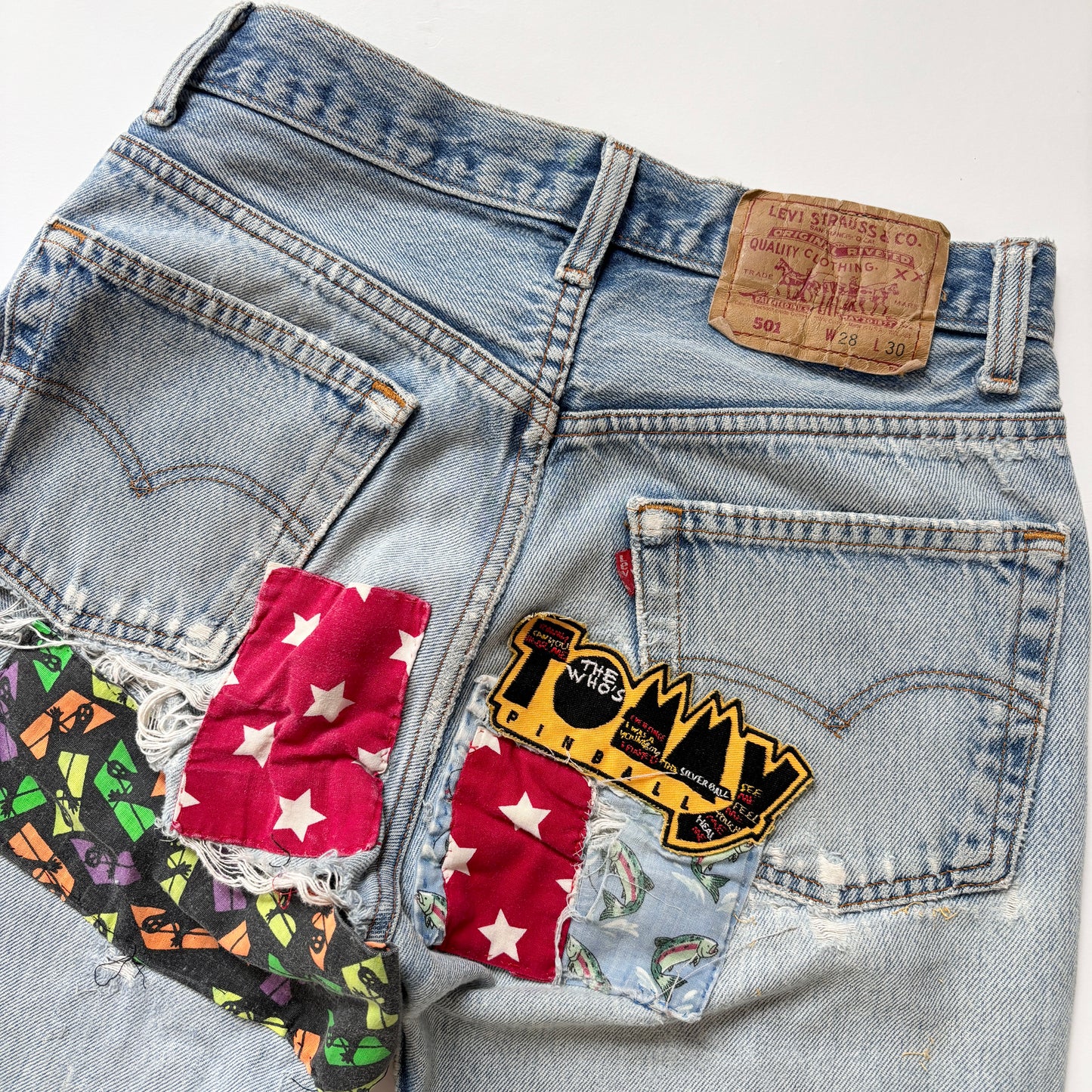 Levi’s 80s Patchwork 501s (XS)