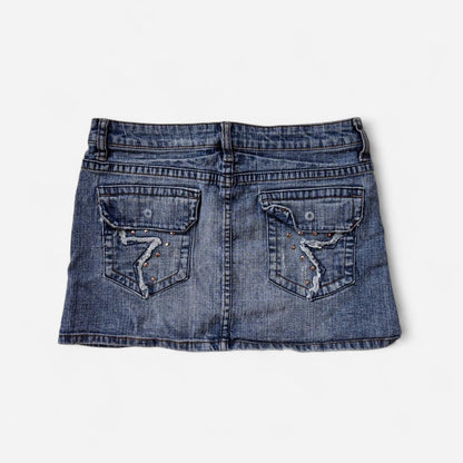 Y2K Denim Mini Skirt (XS/S)