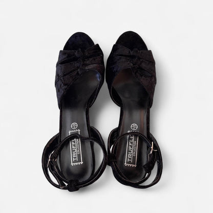 Noir Velvet Platform Pumps (9)