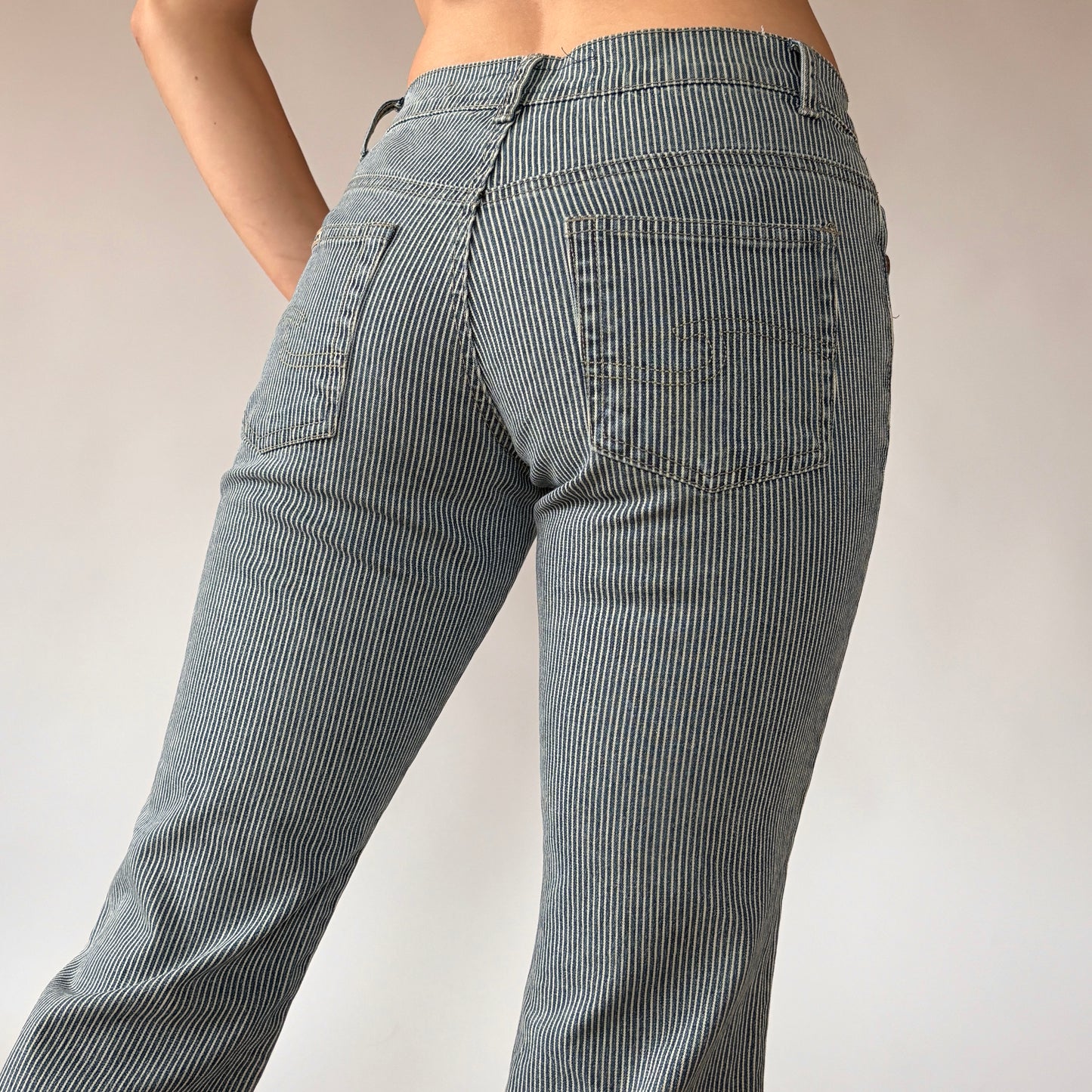 Y2K Pinstripe Capris (XS)