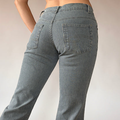 Y2K Pinstripe Capris (XS)