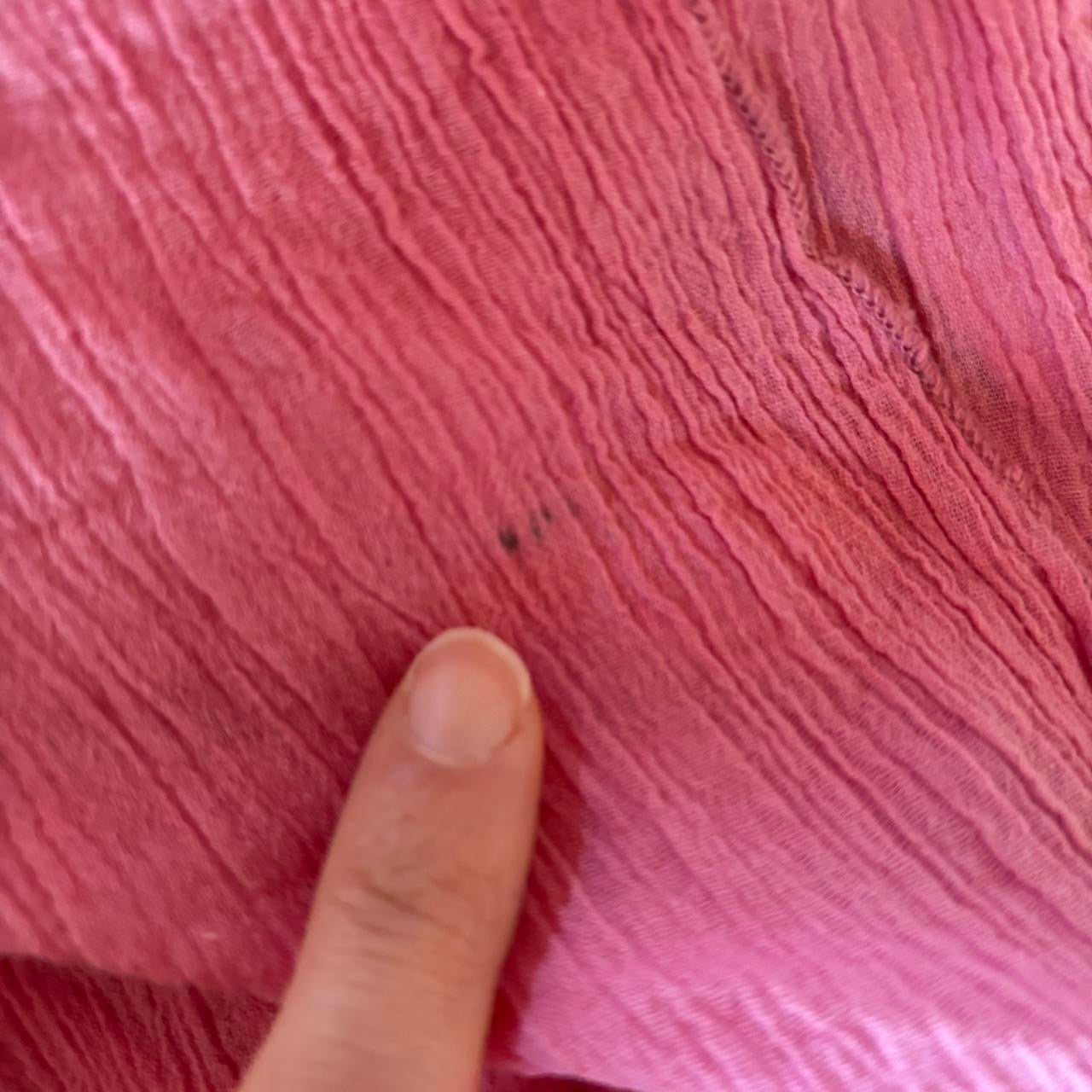 Y2K Pink Ruffly Button Up Top (M/L)