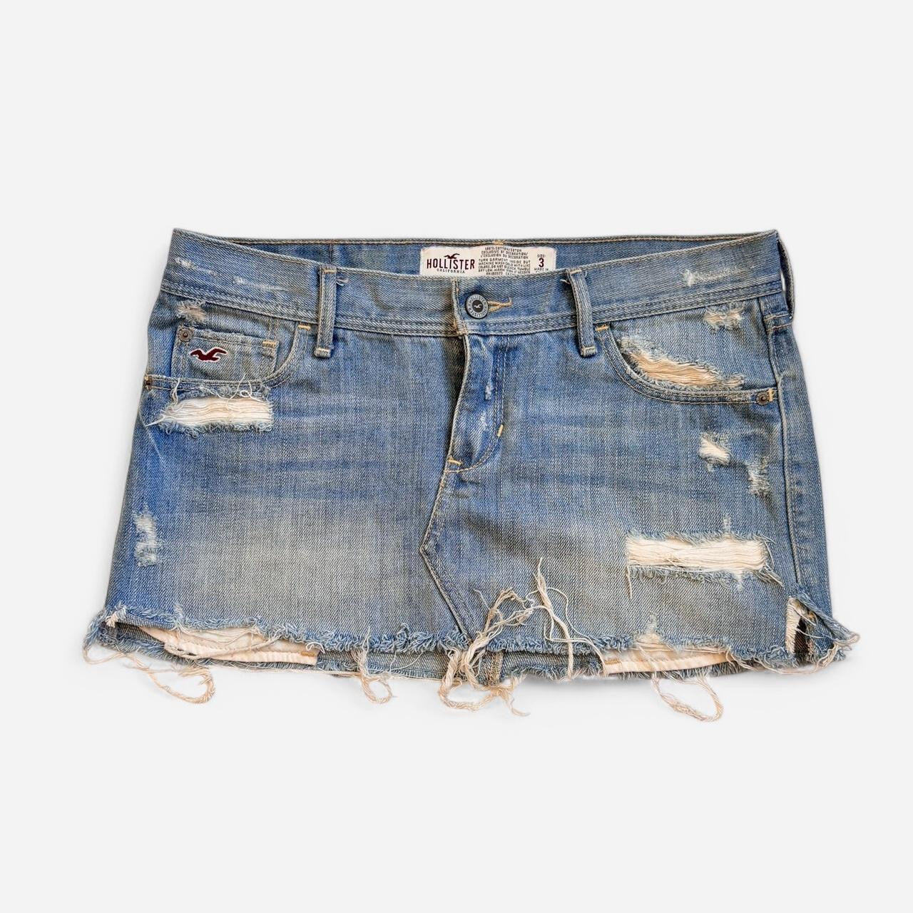 Y2K Low Rise Denim Mini Skirt (S)