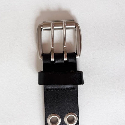 Genuine Leather Grommet Belt (XS/S)