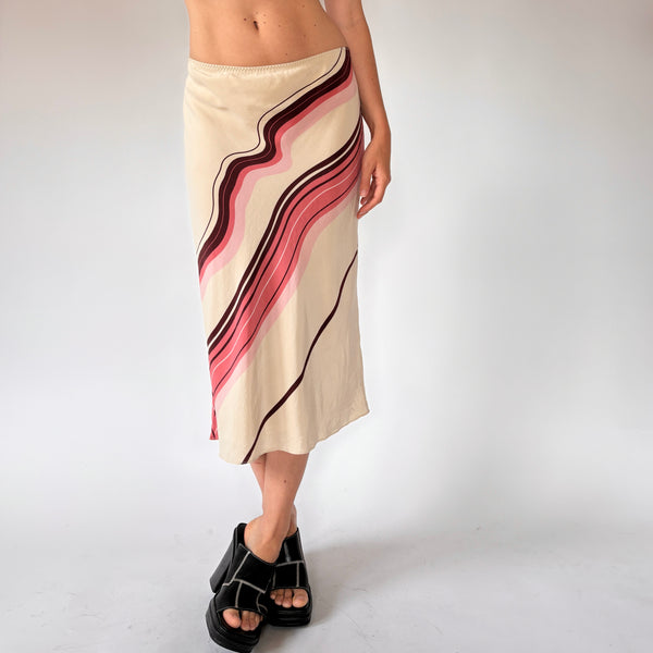 Pure Silk Y2K Skirt (M)