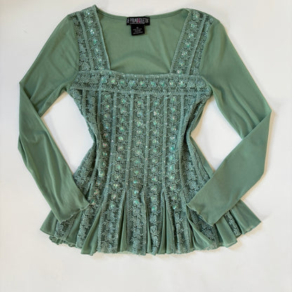 Y2K Fairy Mesh Blouse (S)