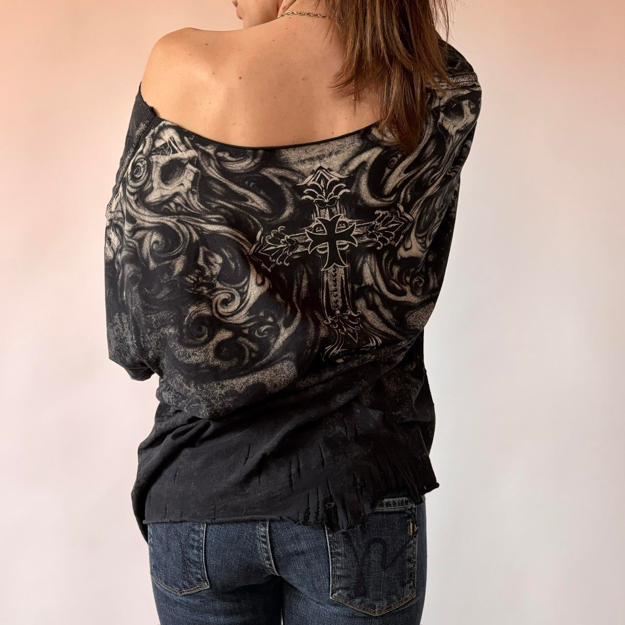 Y2K Xtreme Couture Thrashed T-Shirt (XL-2X)