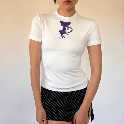 90s Feline Fatale Tee (XS)