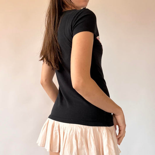 Y2K Graphic Baby Tee (S)