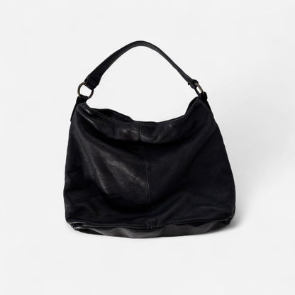 2000s Black Slouchy Leather Bag
