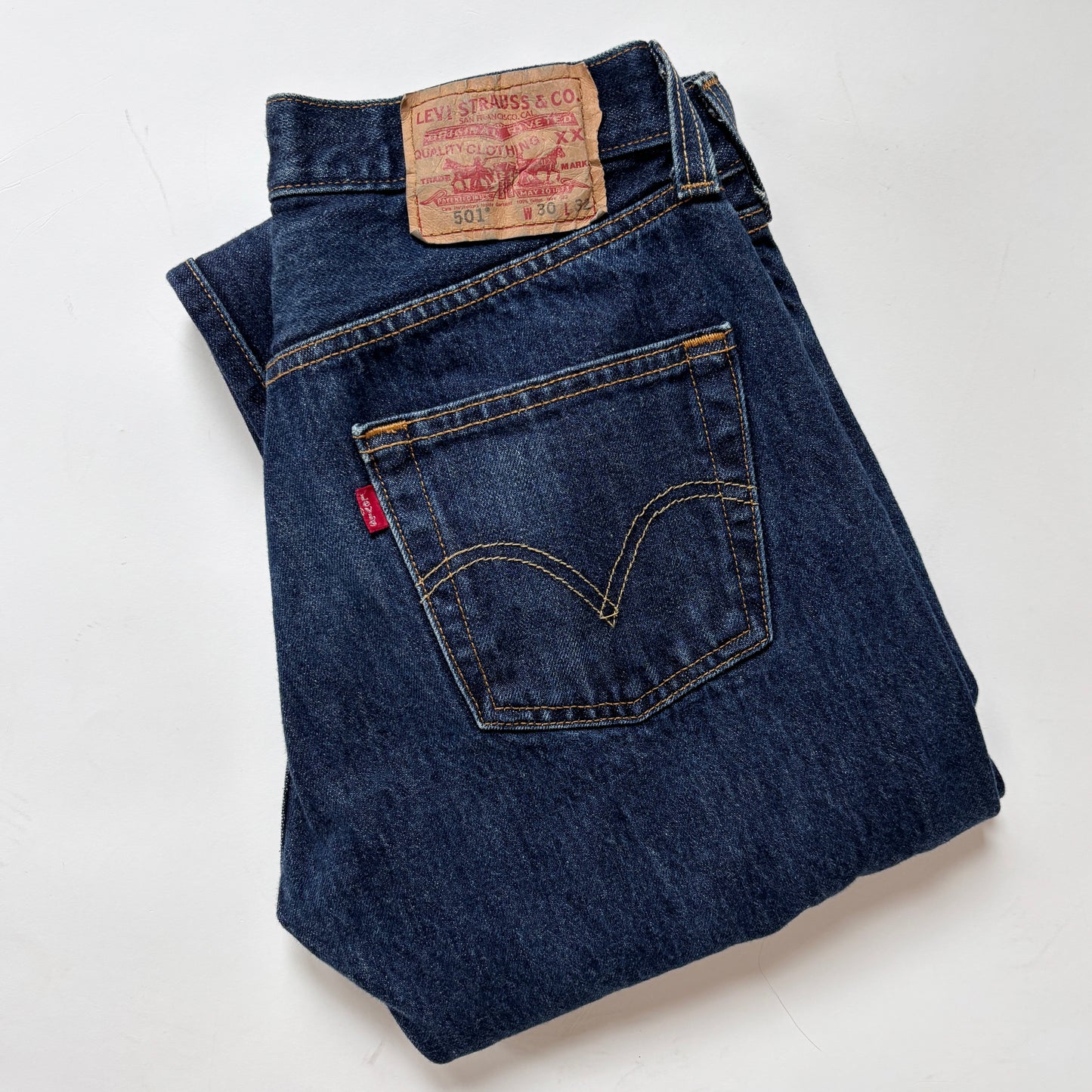 Levi’s Dark Wash 501s (S)